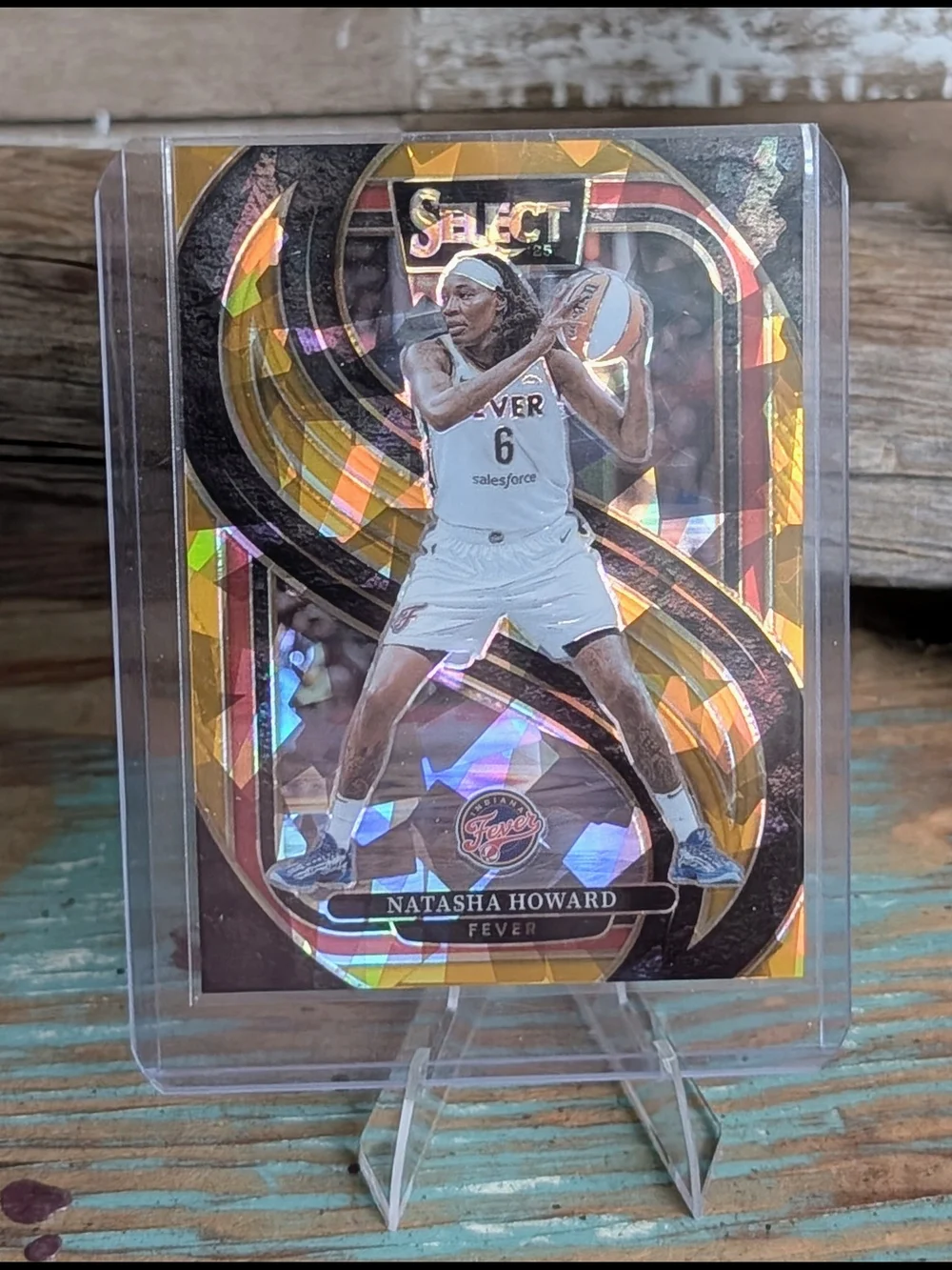 2025 Panini Select WNBA Natasha Howard Gold Ice Prizm